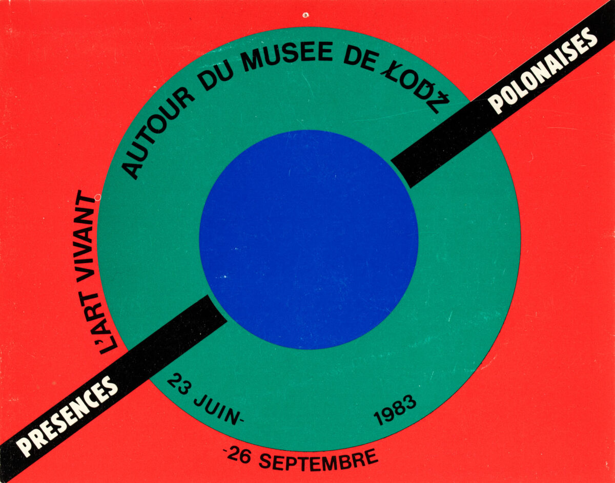 Okładka - Présences Polonaises. L'art vivant autour du Musée de Łódź, 23 juin – 26 septembre 1983