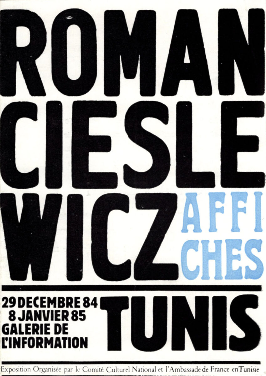 Okładka - Roman Cieslewicz, affiches, Tunis, 29 décembre 84 – 8 janvier 85, Galerie de l'Information
