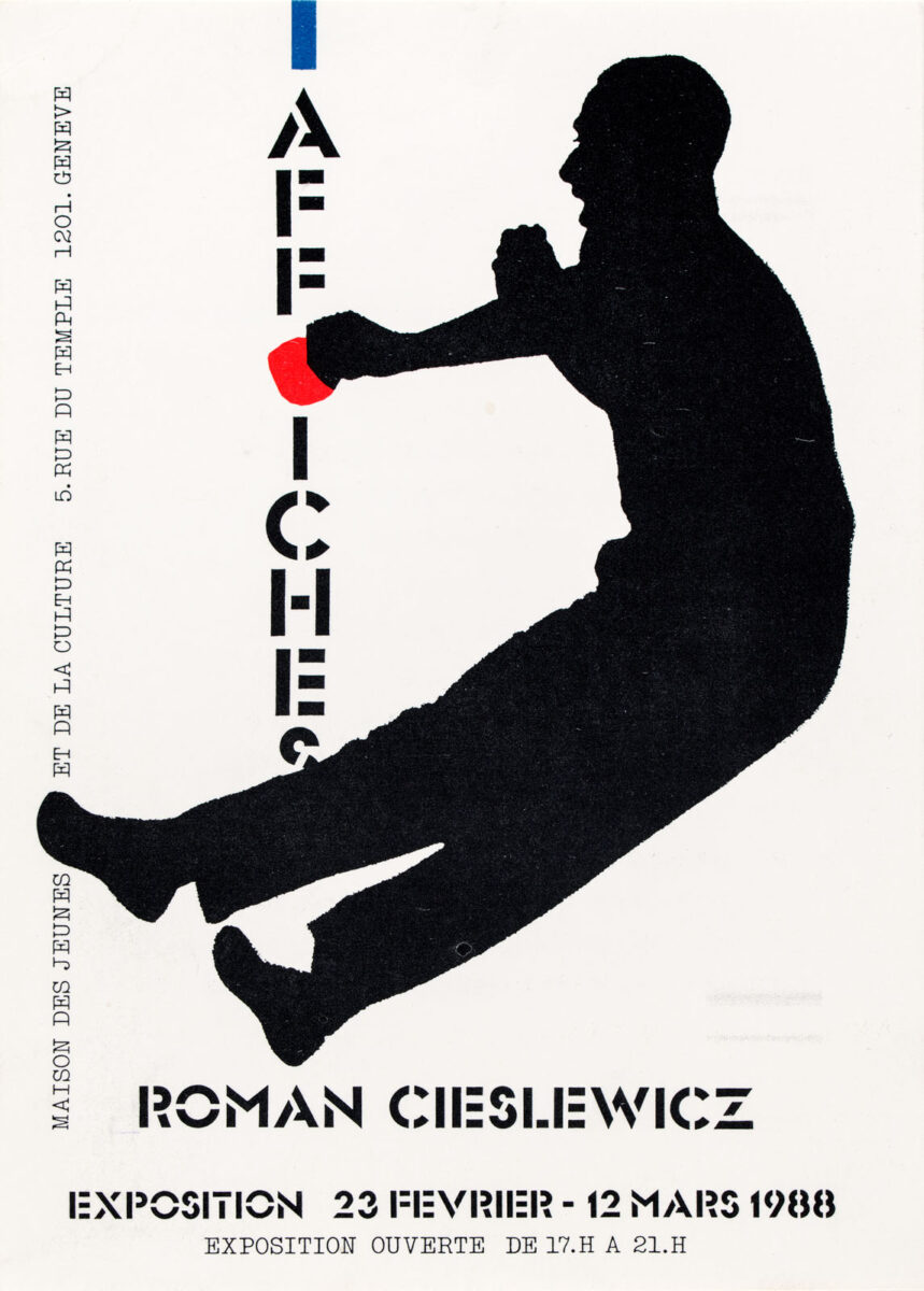 Okładka - Roman Cieslewicz, affiches. Exposition, 23 février – 12 mars 1988, Maison des Jeunes et de la Culture, Genève