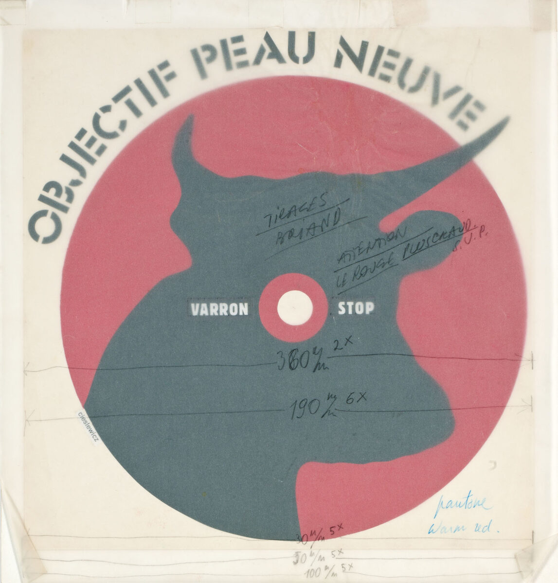 Okładka - Objectif peau neuve. Varron stop [maquette]