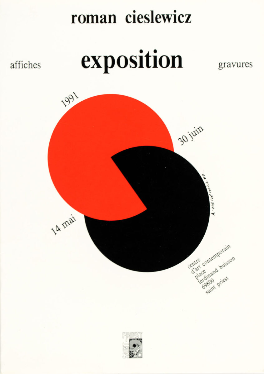 Okładka - Roman Cieslewicz, exposition, affiches, gravures, 14 mai – 30 juin 1991, Centre d'art contemporain, Saint-Priest