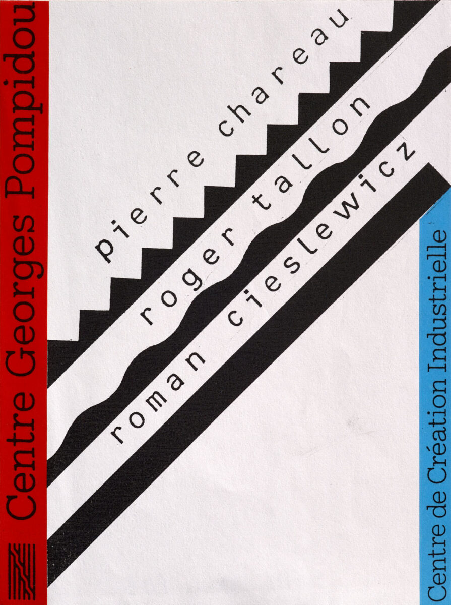 Okładka - Pierre Chareau, Roger Tallon, Roman Cieslewicz, Centre Georges-Pompidou, Centre de Création Industrielle