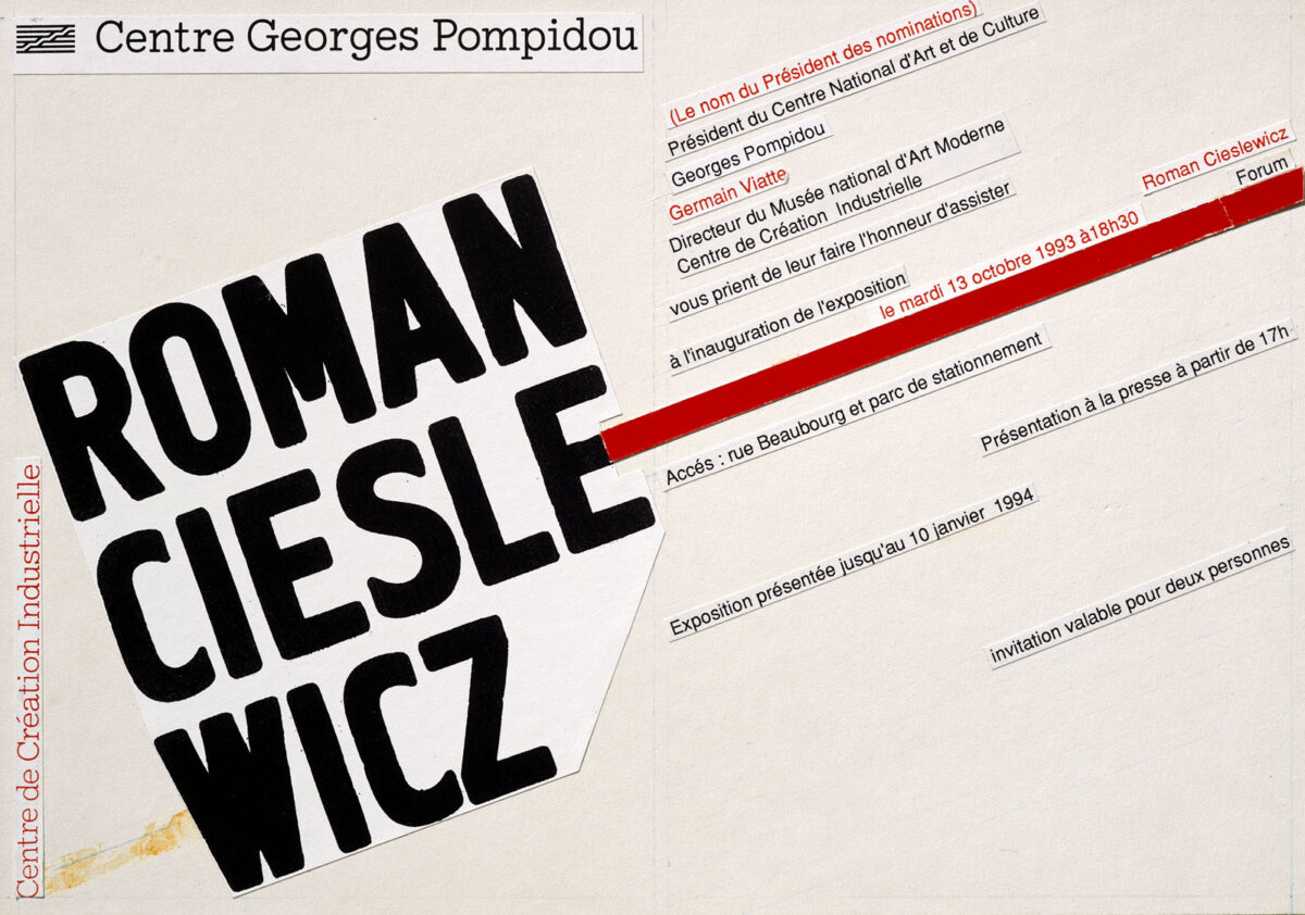 Okładka - Roman Cieslewicz, Centre Georges-Pompidou