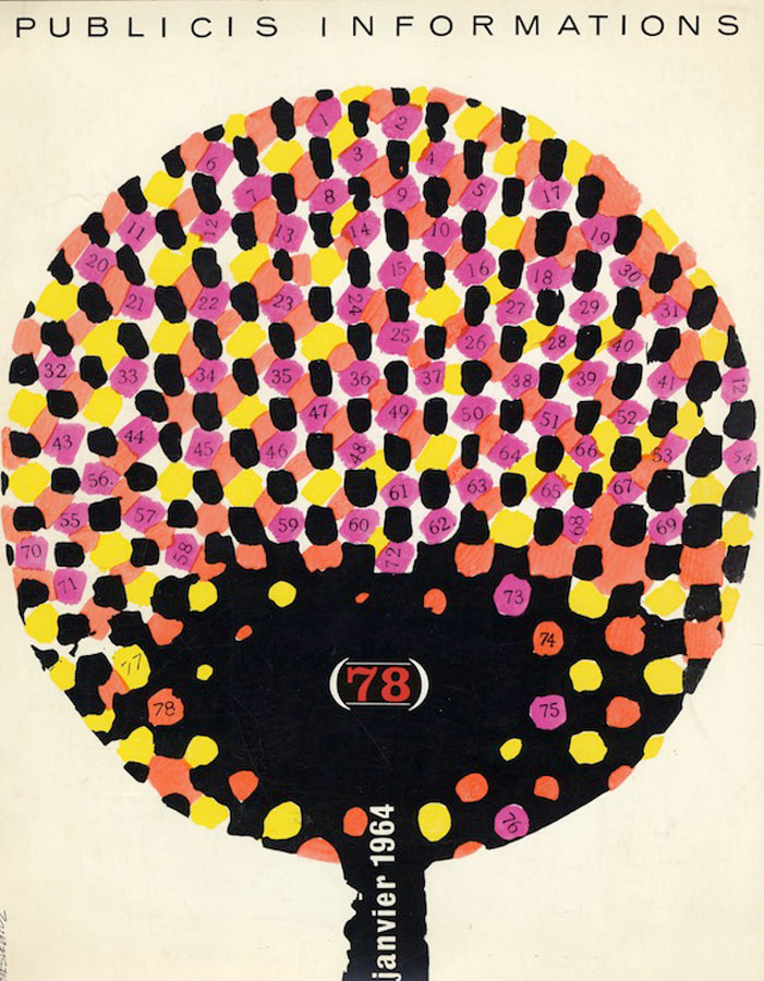Okładka - Publicis informations 78, janvier 1964