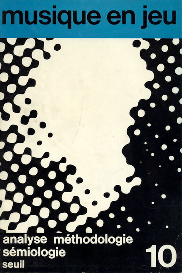 Cover - Musique en jeu 1973/10. Analyse, méthodologie, sémiologie