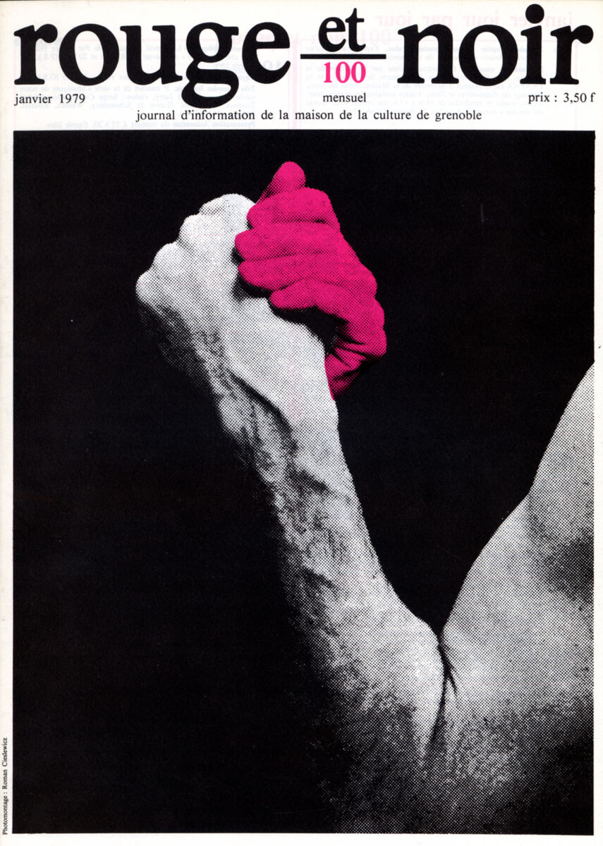 Okładka - Rouge et Noir 100, Janvier 1979. Journal d'information de la Maison de la Culture de Grenoble