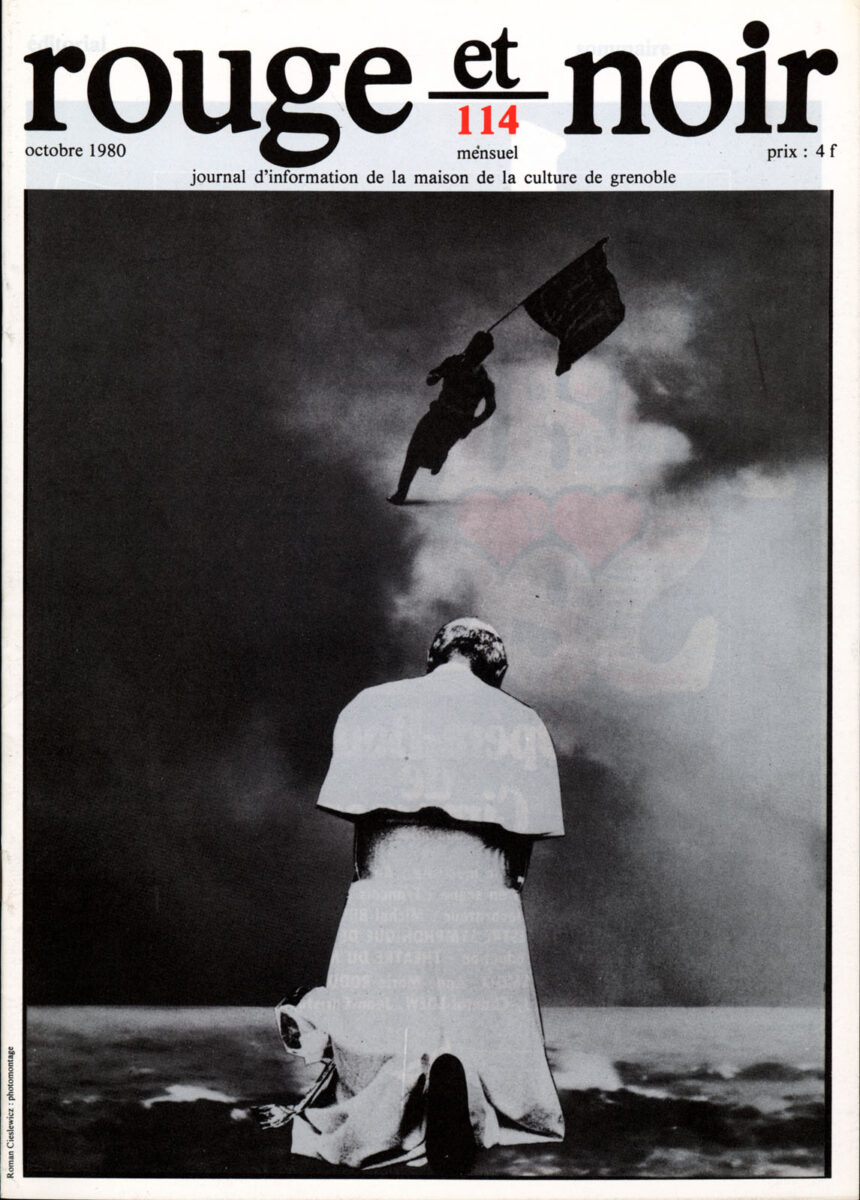 Okładka - Rouge et Noir 114, octobre 1980. Journal d'information de la Maison de la Culture de Grenoble