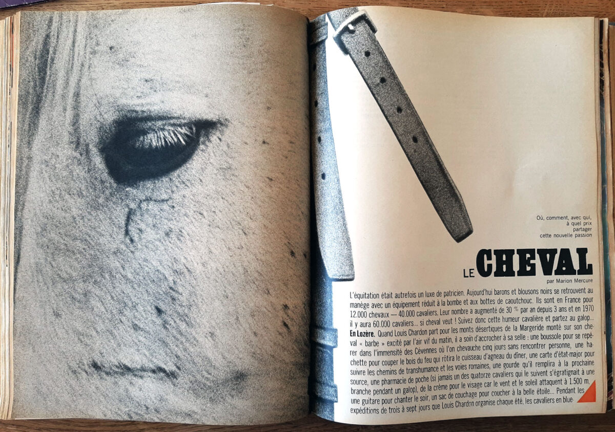 Okładka - Le Cheval [„Elle” nr 952, 20 mars 1964]