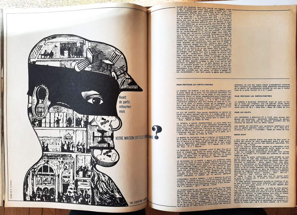 Okładka - Votre maison est-elle bien fermée? [„Elle” nr 962, 8 mai 1964]