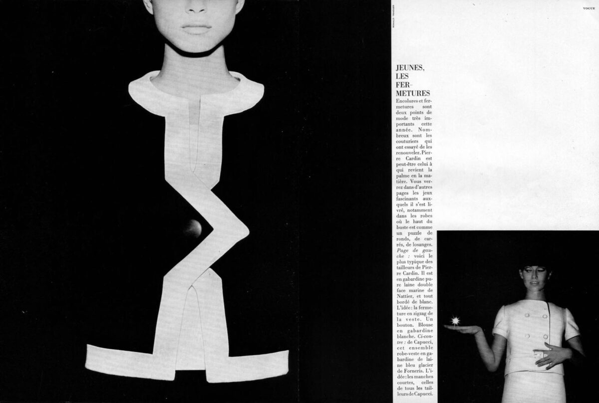 Okładka - Vogue 1966/3, Jeunes, les fermetures