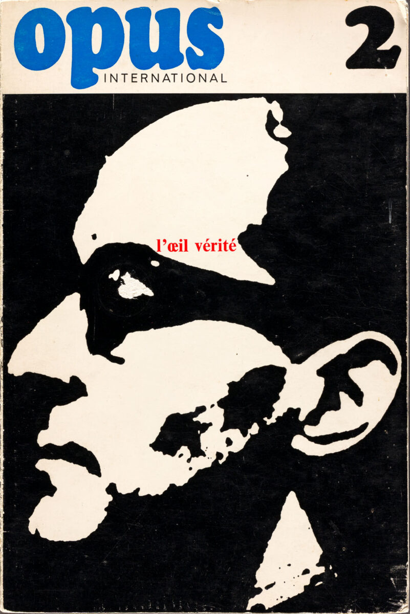 Okładka - Opus International 1967/2, L' Œil vérité. Cinema de Godard