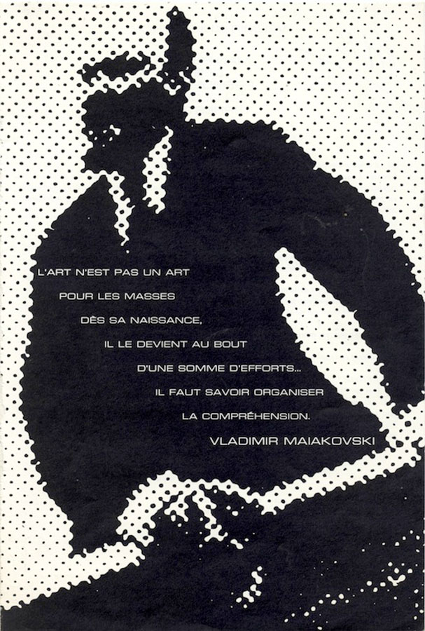 Okładka - Opus International 1967/4, L'art n'est pas un art…