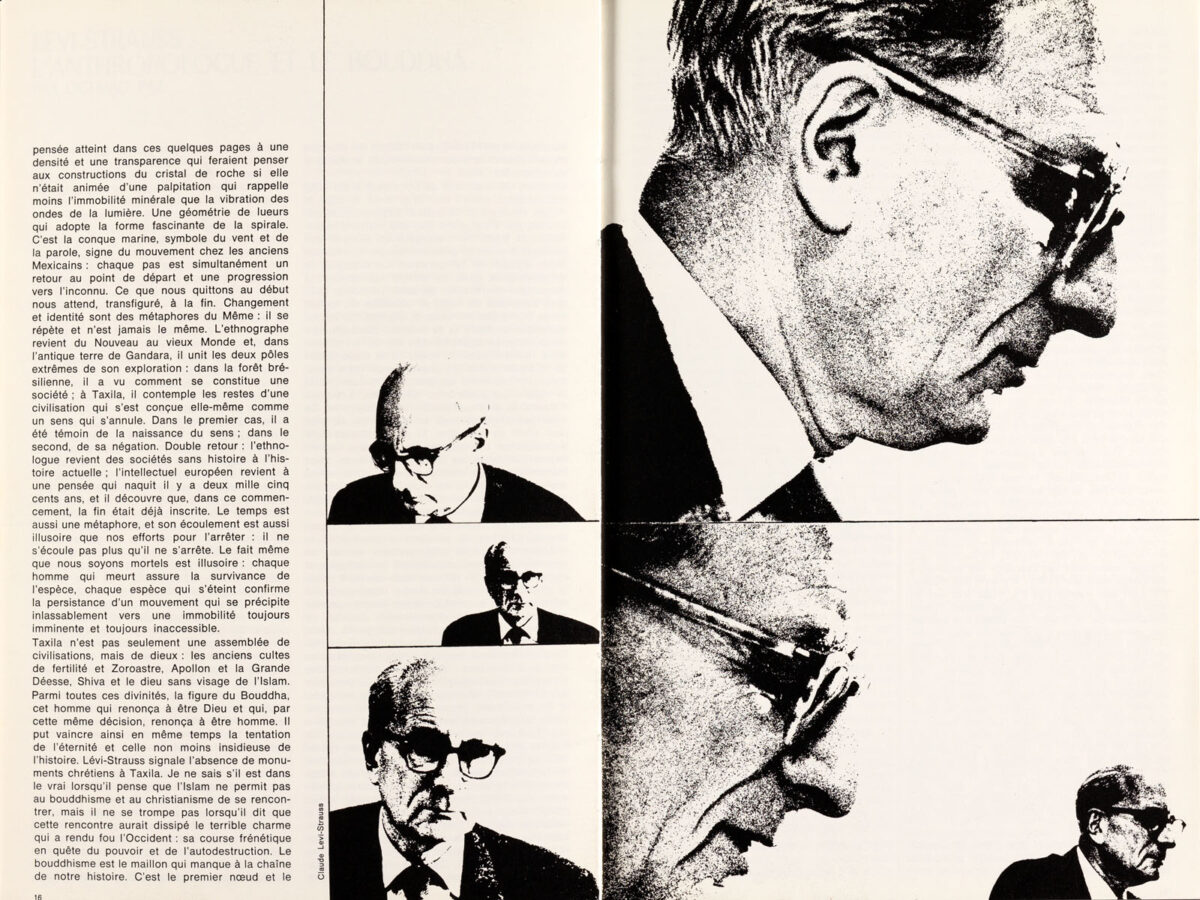 Okładka - Opus International 1968/5, Lévi-Strauss, L'authropologne et le Bouddha