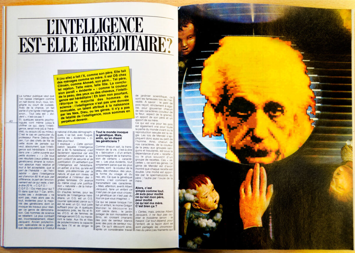 Okładka - Phosphore nr 21. Dossier: Que'es-ce que l'intelligence?